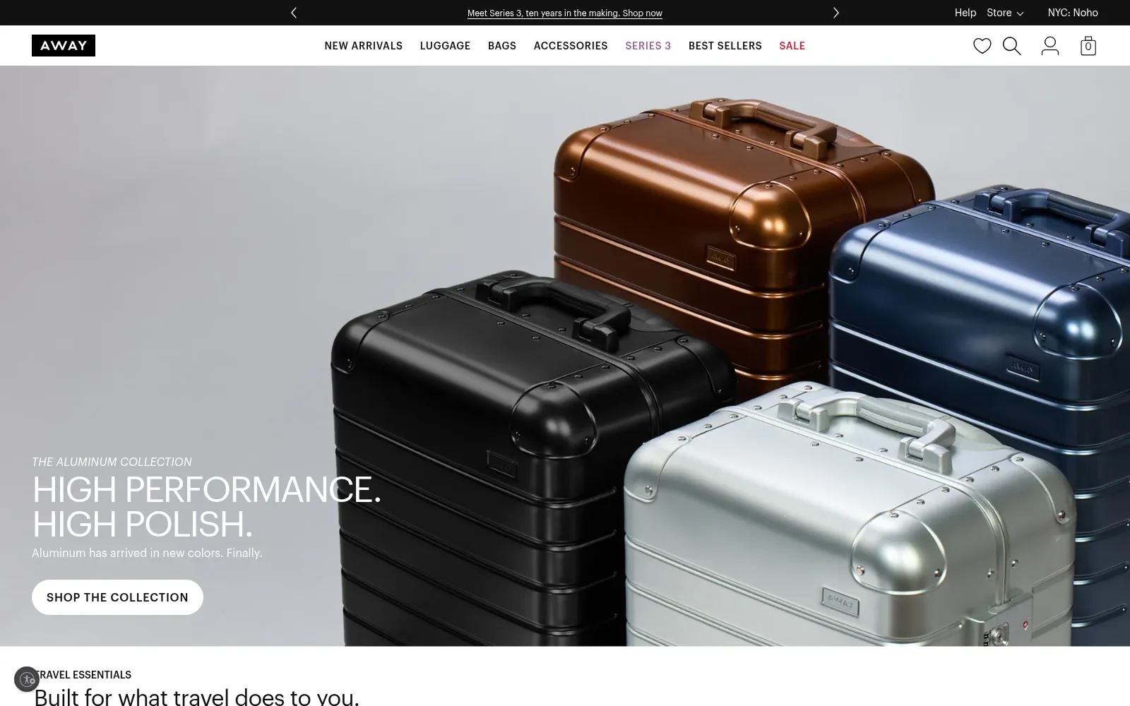 Screenshot of awaytravel.com