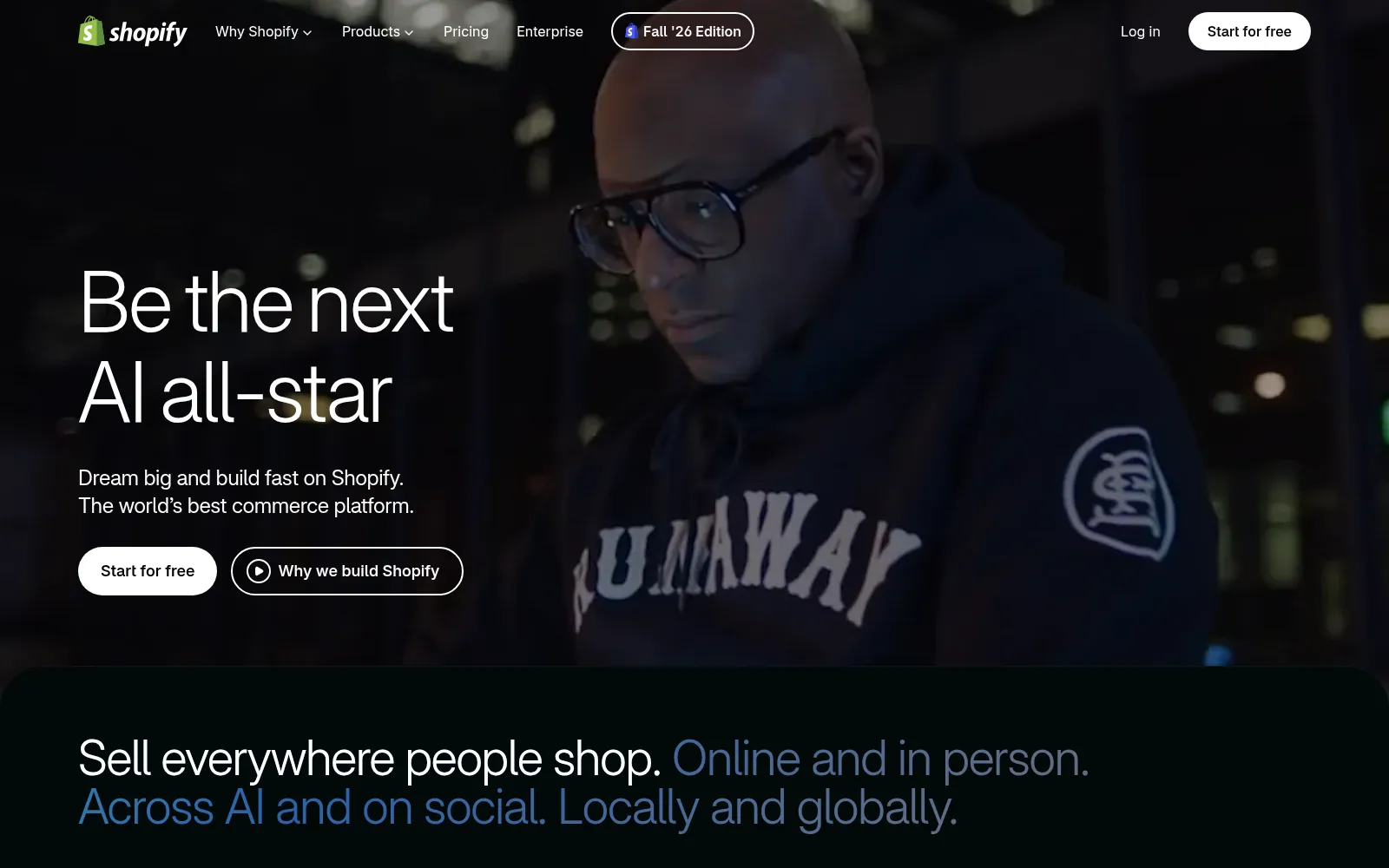 Screenshot of shopify.com