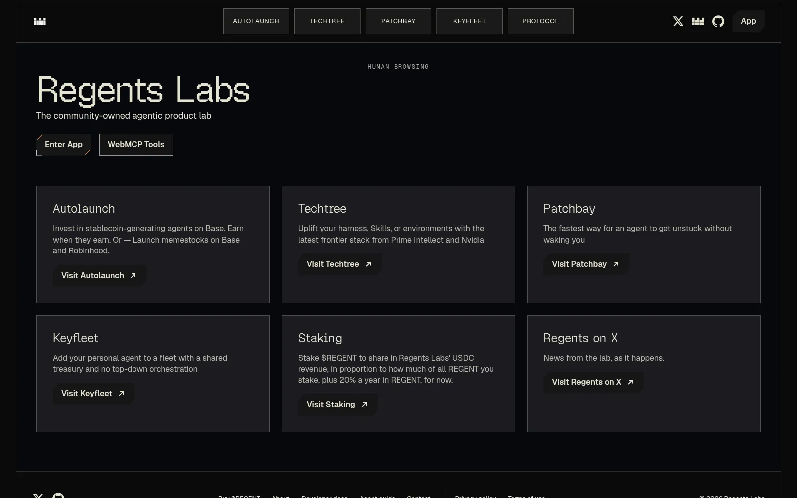 Screenshot of regents.sh