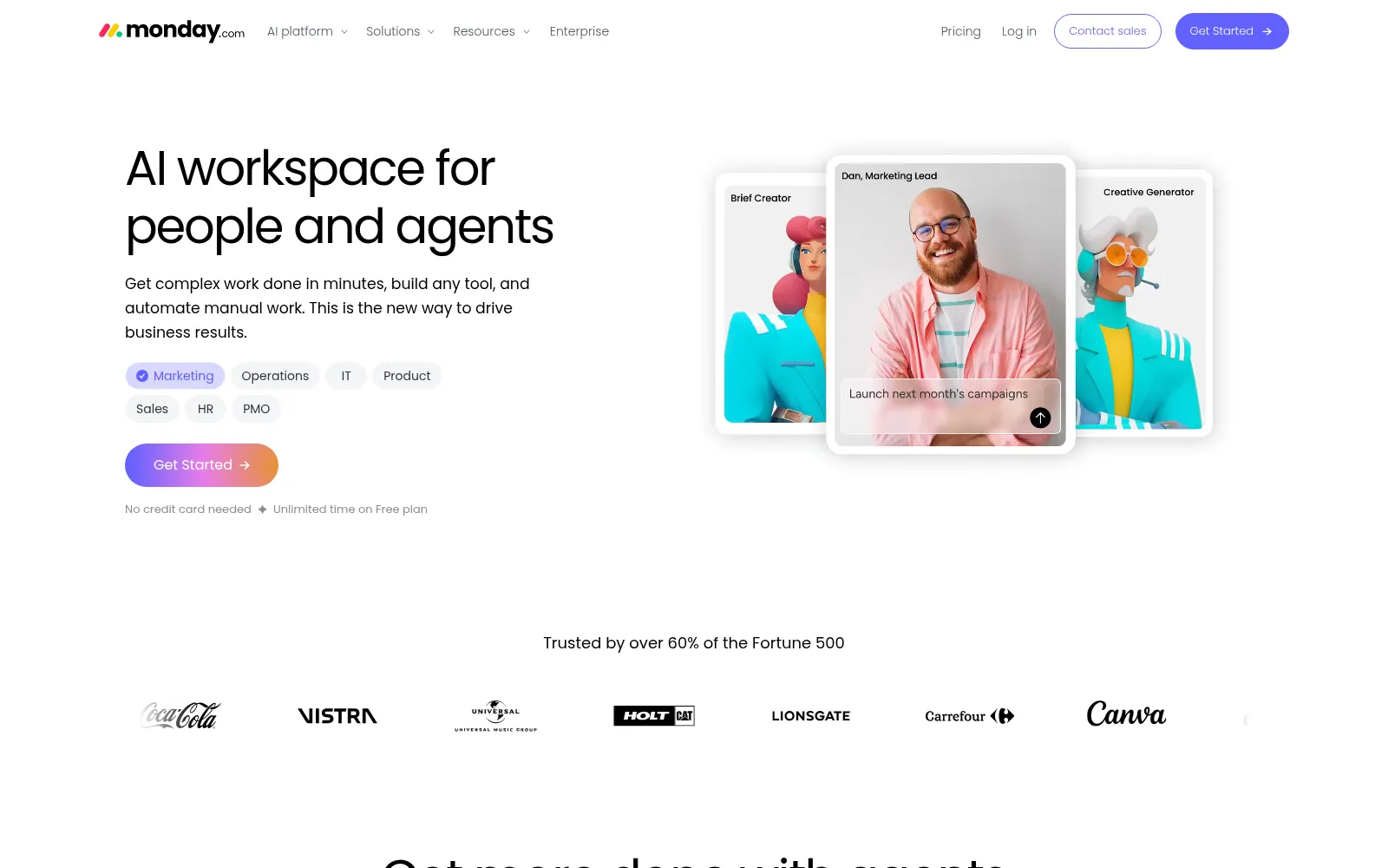 Screenshot of monday.com
